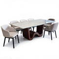 Norissa 6/8s Marble Dining Set | 126-13