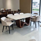 Norissa 6/8s Marble Dining Set | 126-13