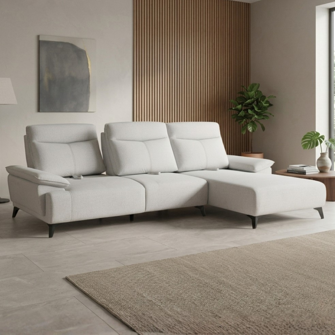Cassara Push Back L-Shape Sofa | 165-03