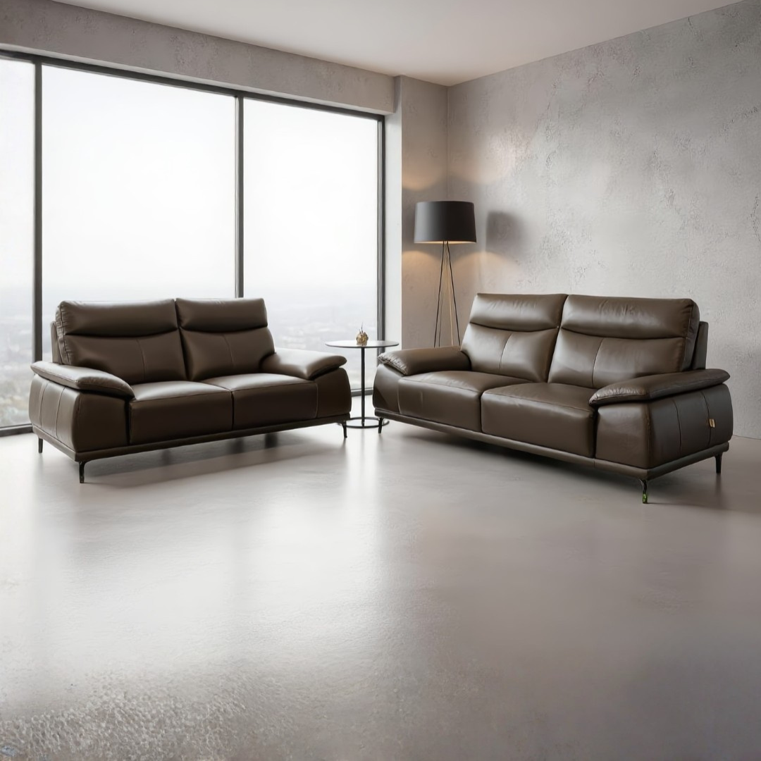 Thomas Leather 2+3 Seaters Sofa Set  | B 55-12