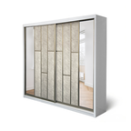 Diamond 8/6x8ft Anti Jump Sliding Doors Wardrobe | 131-21
