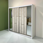 Diamond 8/6x8ft Anti Jump Sliding Doors Wardrobe | 131-21