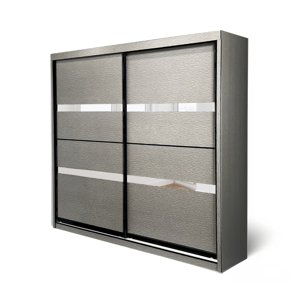 Edwin 8X8ft Anti-Jump Sliding Door Wardrobe | B 140-04