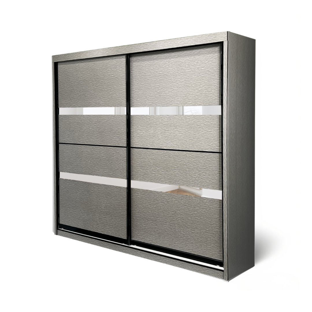 Edwin 8X8ft Anti-Jump Sliding Door Wardrobe | B 140-04