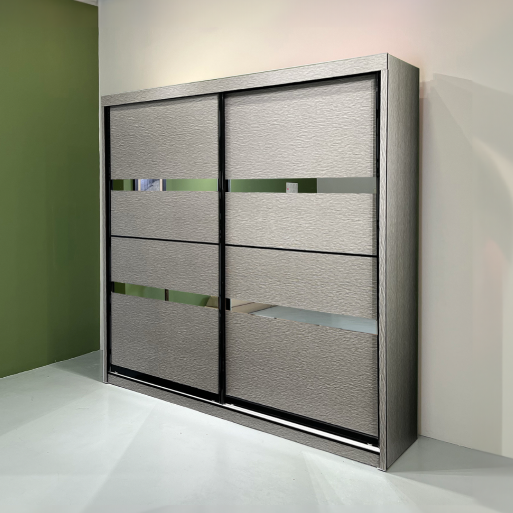 Edwin 8X8ft Anti-Jump Sliding Door Wardrobe | B 140-04