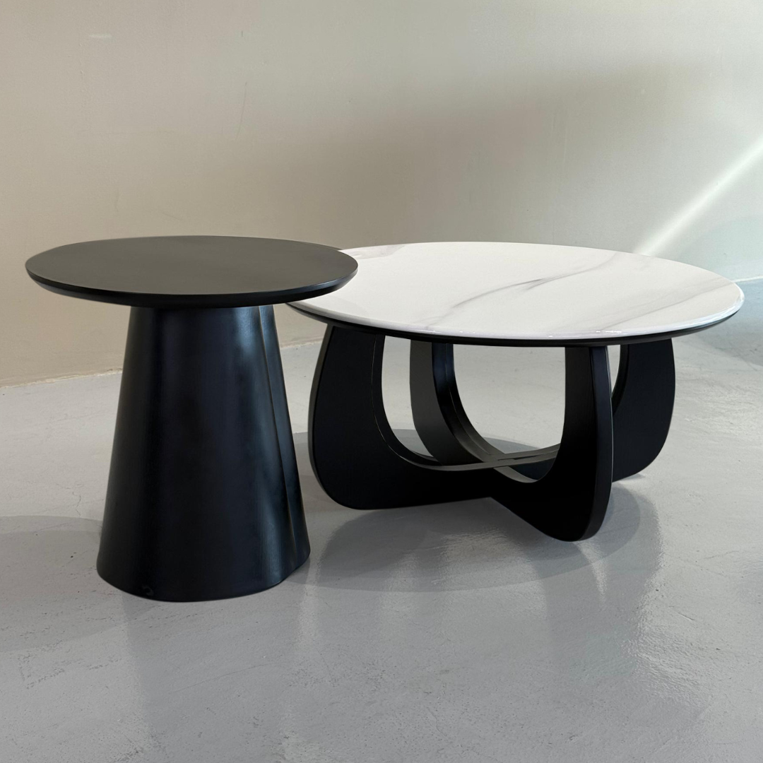 Kairo Duo Coffee Table - Marble + Wood | TJ24