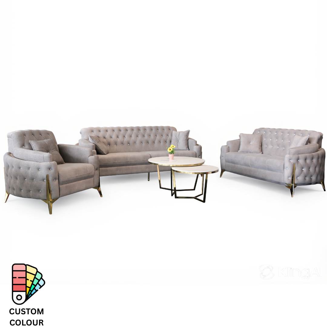 Natasha 1+2+3 Seaters Sofa Set Chesterfield | 145-02