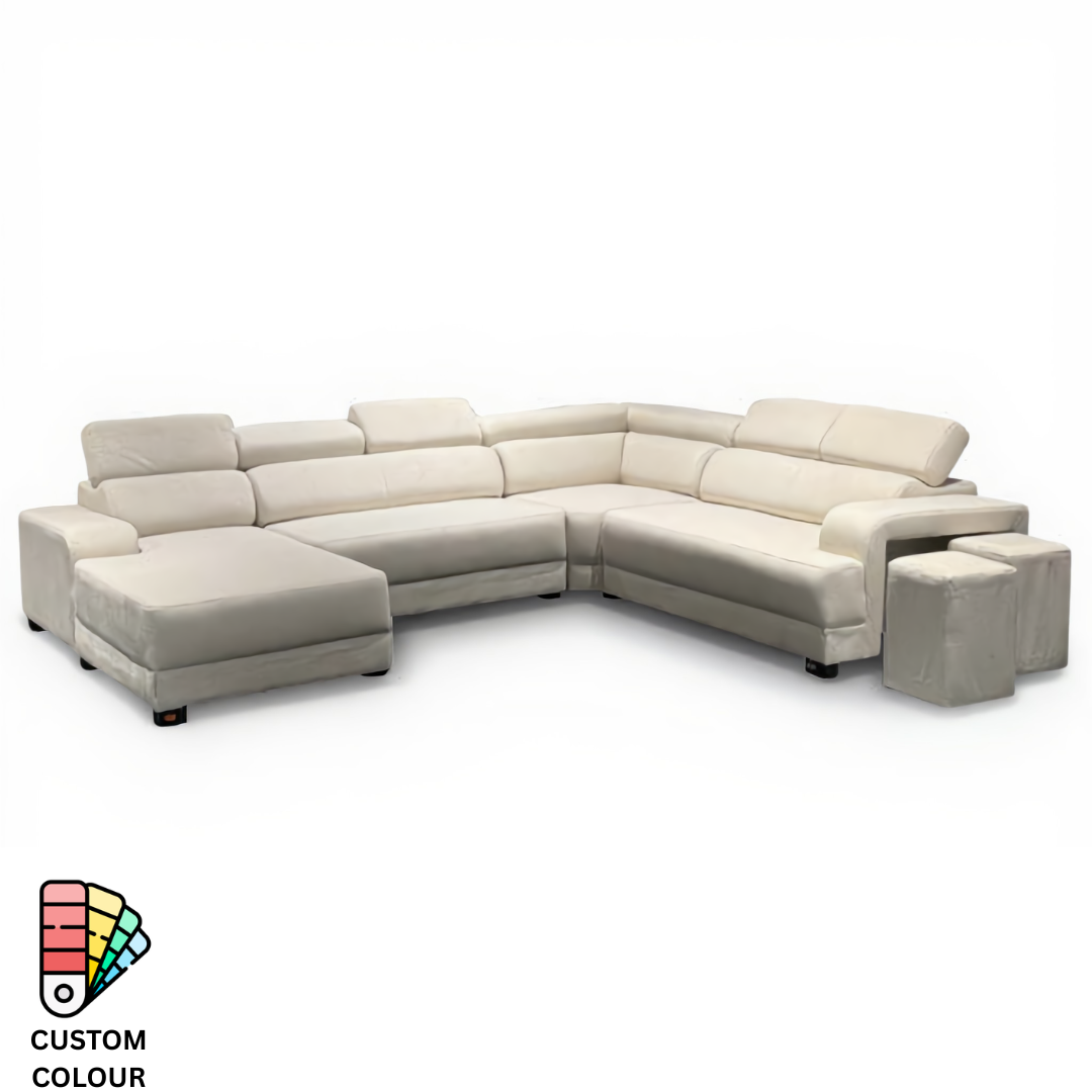 Hugo 6 Seater C-Shape Sofa | 108-36