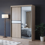 Omnix 4x6ft Half Mirror in Oak | 150-32