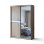 Omnix 4x6ft Half Mirror in Oak | 150-32