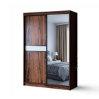 Omni 4x6ft Half Mirror in Brown | 150-33