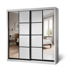 Bryce 8/6/5x8ft Wardrobe - Half Mirror Door | B 131-06