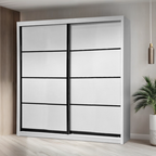 Bryan 8/6/5x8ft Wardrobe - Wooden Door | B 131-07