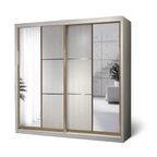 Charlotte 8/6/5x8ft Wardrobe - Half Mirror Door | B 131-13