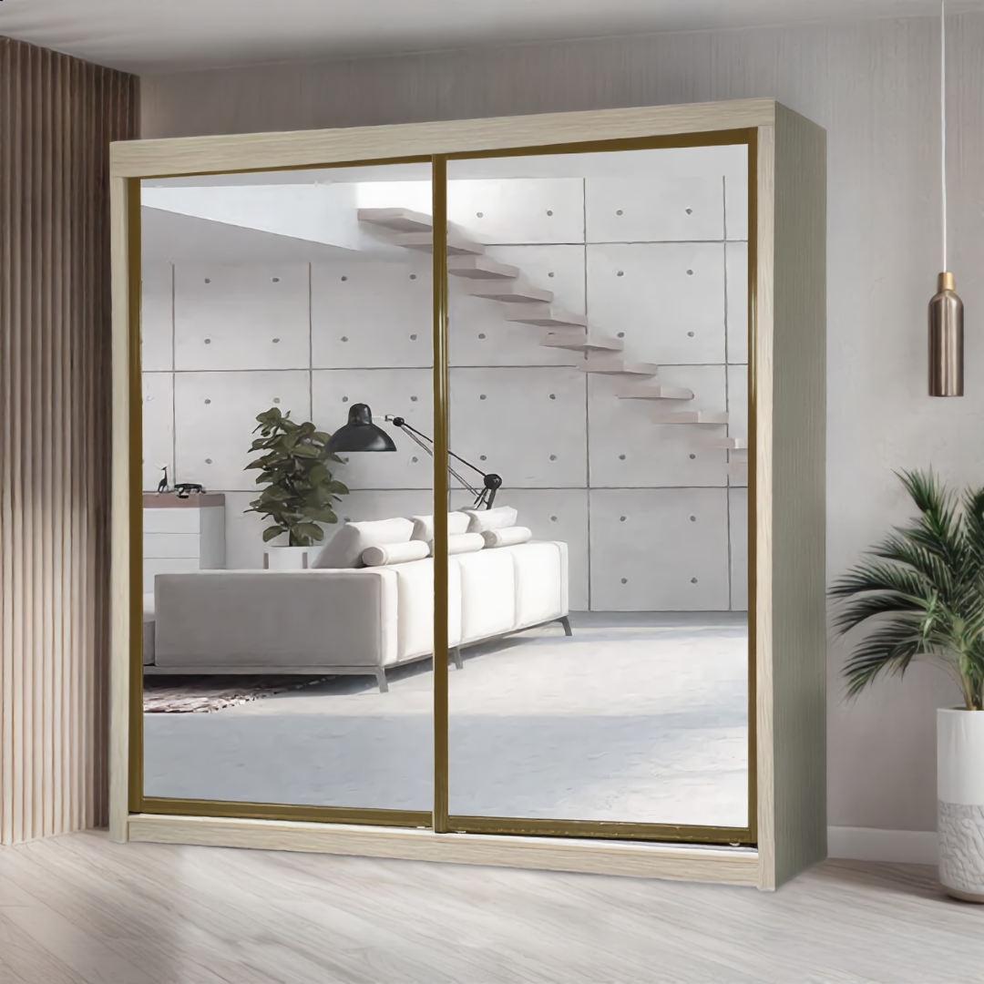 Charlotte 8/6/5x8ft Wardrobe - Full Mirror Door | B 131-15