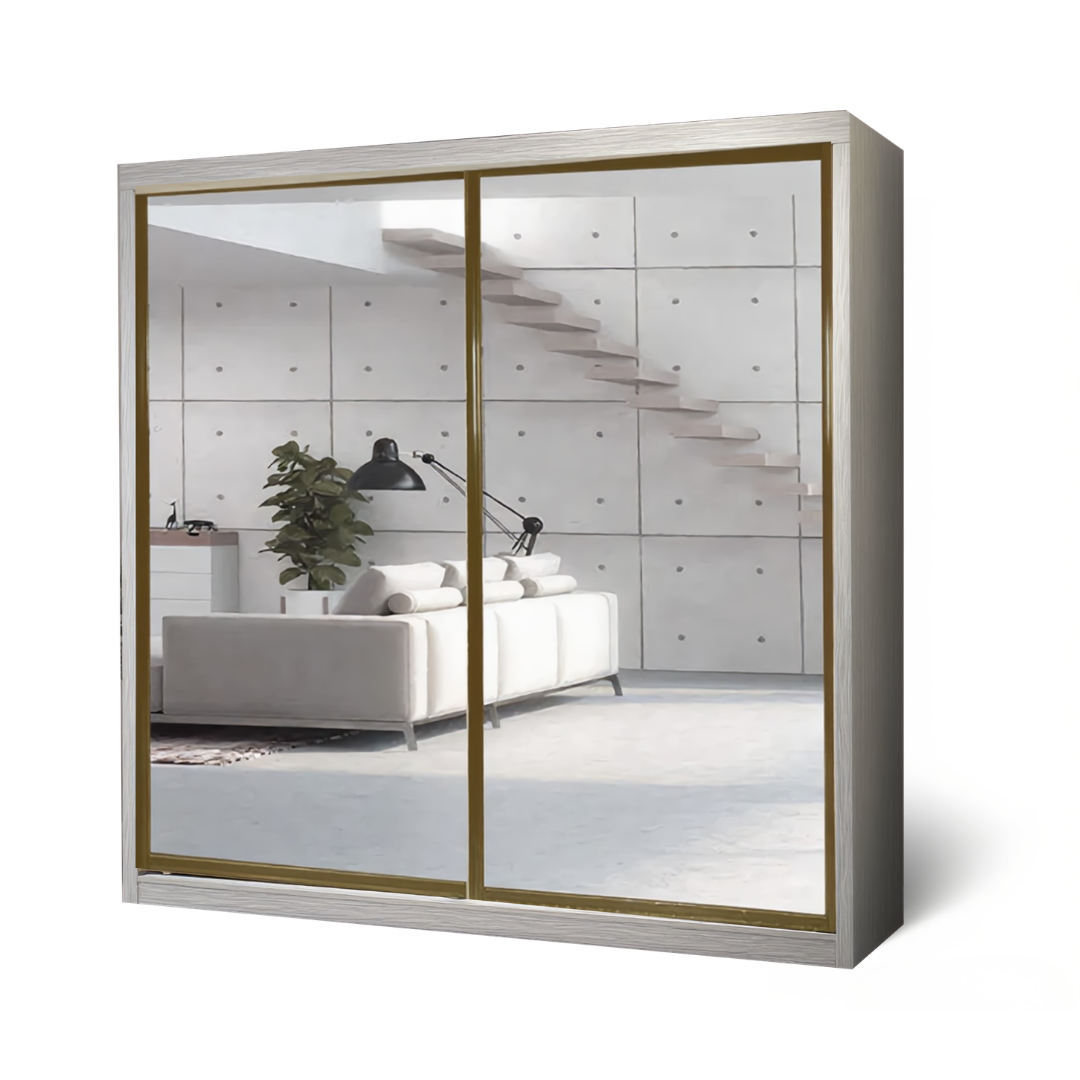 Charlotte 8/6/5x8ft Wardrobe - Full Mirror Door | B 131-15