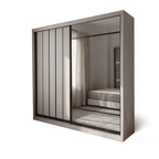 Mason 6/8x8ft Wardrobe - Half Mirror Door | 131-19