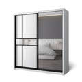 Conrad 8/6/5x8ft Wardrobe - Mid + Half Mirror Door | B 140-12