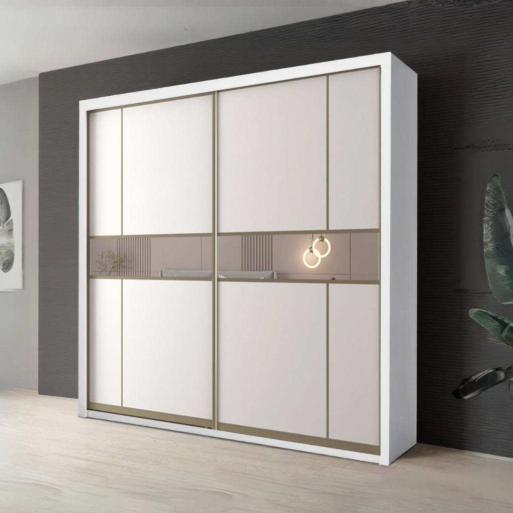 Bennett 8/6/5x8ft Wardrobe - Mid Mirror | B22-90 / 140-17