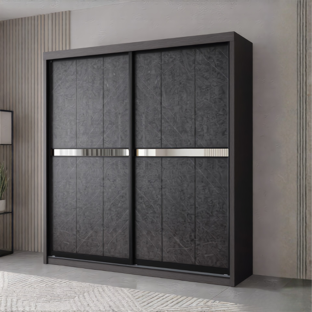 Marcus 5/6/8 x 8ft Wardrobe - Mid Mirror Door | 140-48