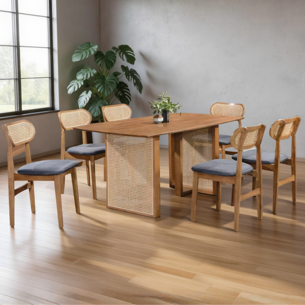 Sabrina 4/6s Rattan Dining Set | 156-76