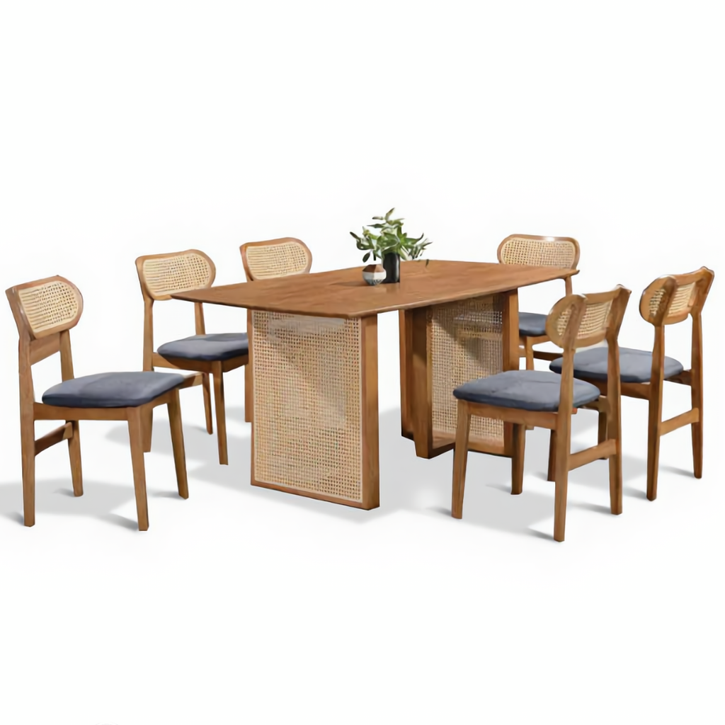 Sabrina 4/6s Rattan Dining Set | 156-76