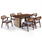 Sabriya 4/6s Rattan Dining Set | 156-79