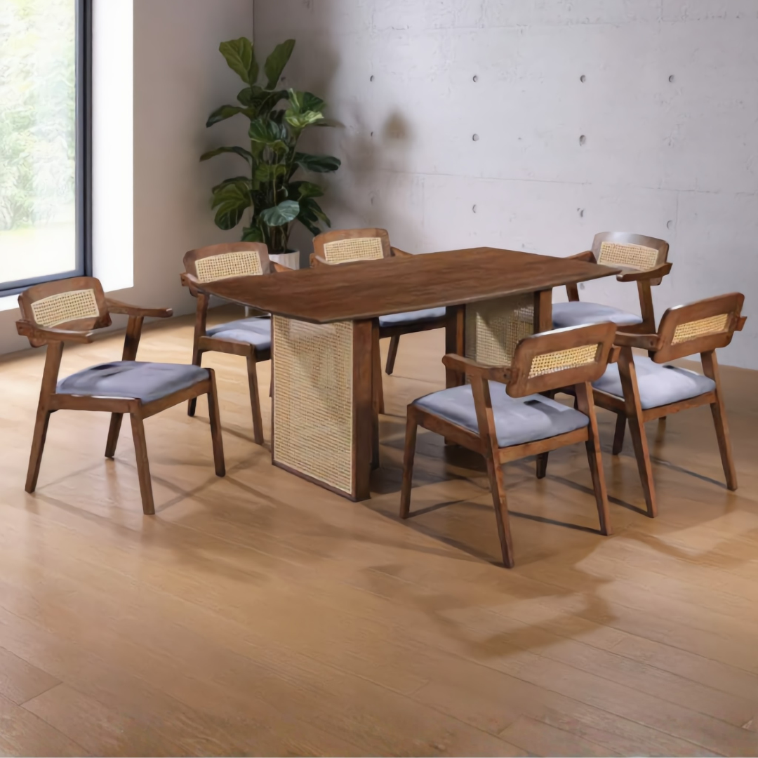 Sabriya 4/6s Rattan Dining Set | 156-79