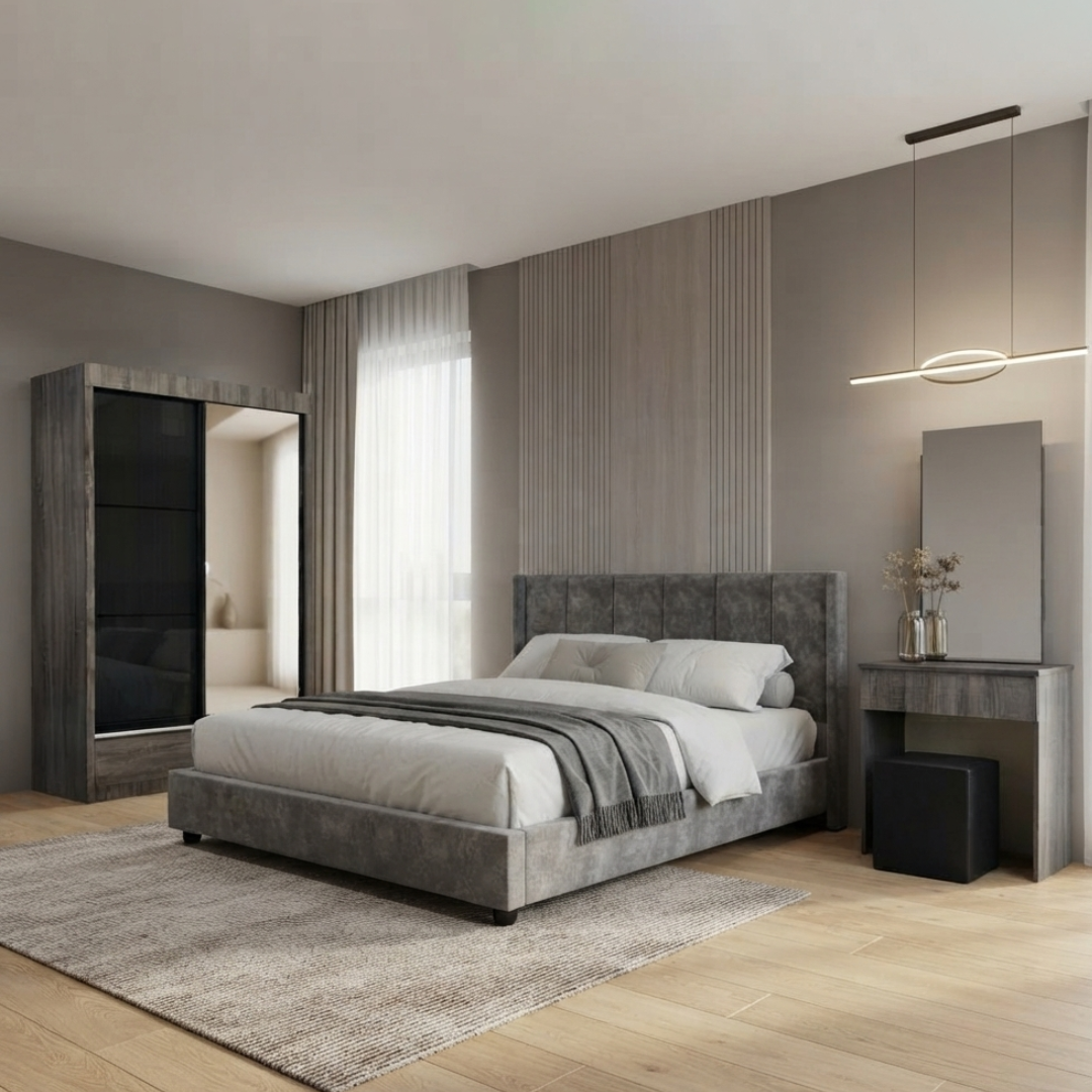 Zyphr Brown Bedroom Set of 3 - 4x6ft | 140-42 + 151-06