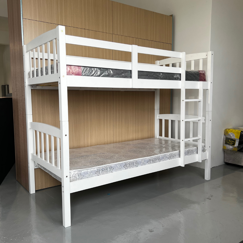 Ze Rubix Bunk Bed Bedframe FREE 2 Mattreses | 126-5005