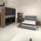 Miya Bedroom Set ~ Bedframe + Wardrobe + Dressing Table & Stool + Side Table