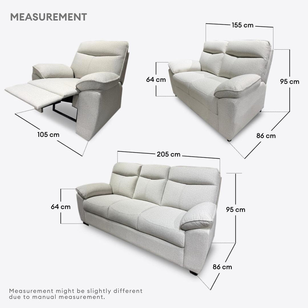 Morrison 1+2+3 Seaters Sofa Set | 165-05