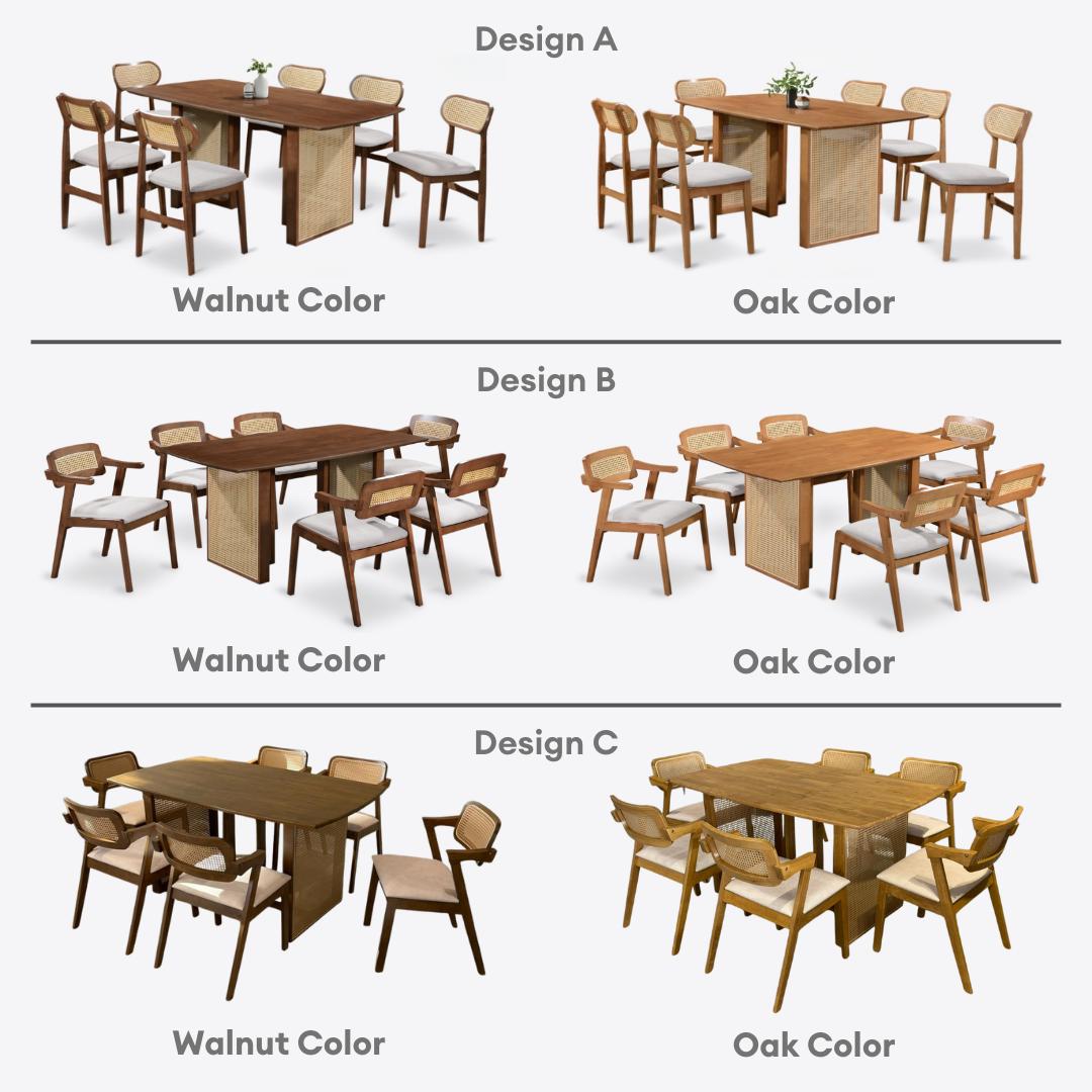 Savana 6s Rattan Dining Set | 156-59