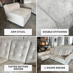Isaac 4 Seaters + 1 Reversible Chaise Sofa | 151-31