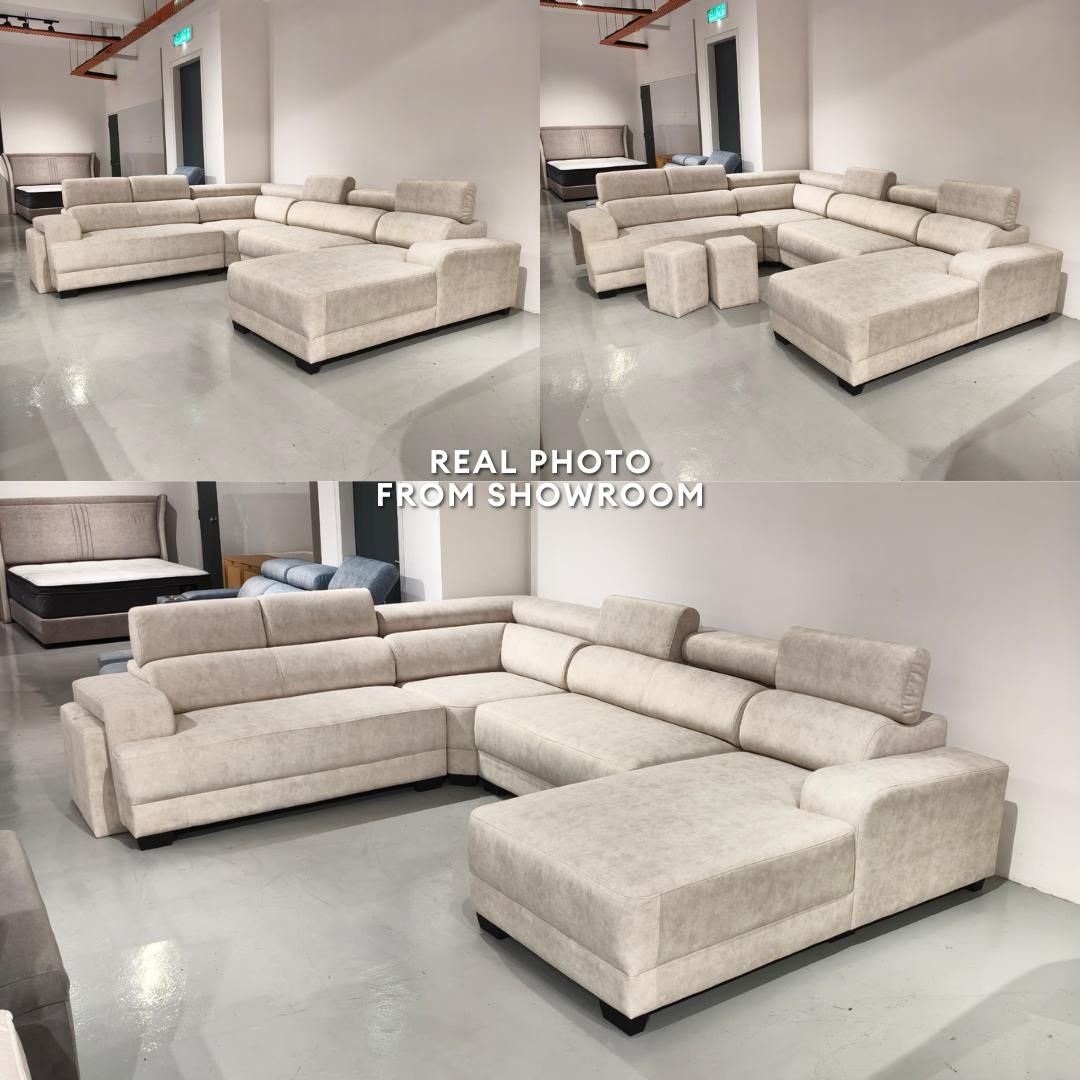 Sofi Arovale 6 Seater C-Shape Sofa | 108-36