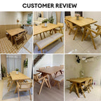 Crafts 4/6/8s Wooden Dining Set | 156-45