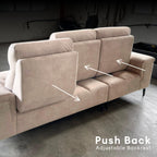 Cassian Pushback L-Shape Sofa | 151-10 / 151-20