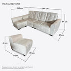 Isaac 4 Seaters + 1 Reversible Chaise Sofa | 151-31