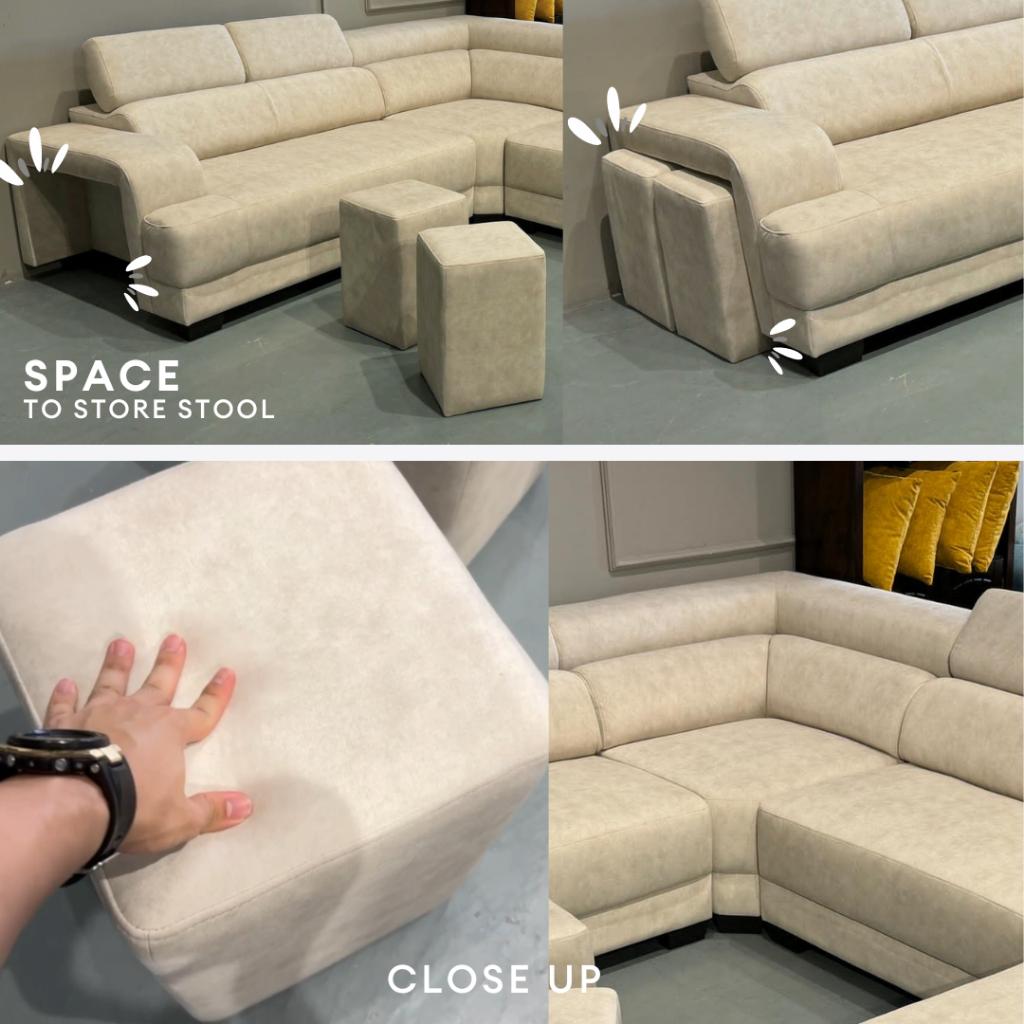 Sofi Arovale 6 Seater C-Shape Sofa | 108-36