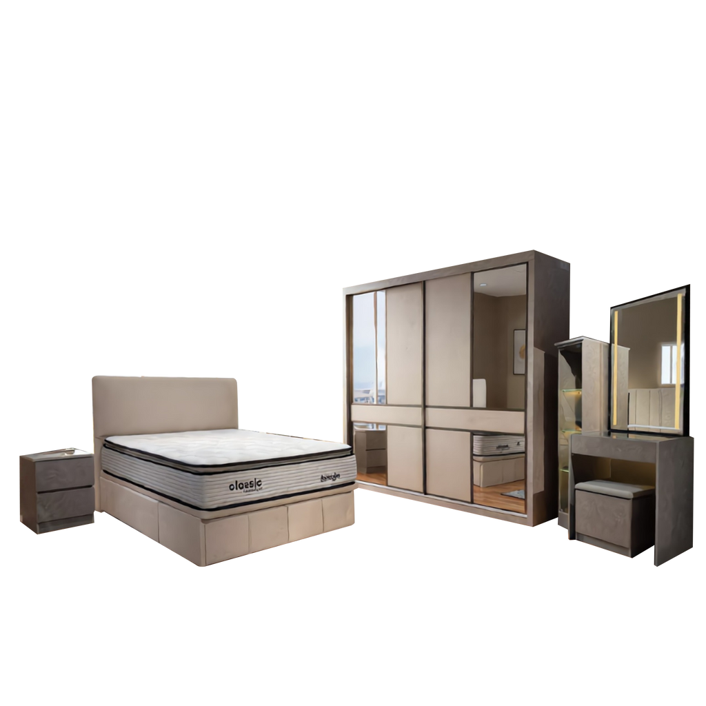 Henry Bedroom Set of 5 - Hydraulic - 6/8x8ft | 129-21 + 22-69