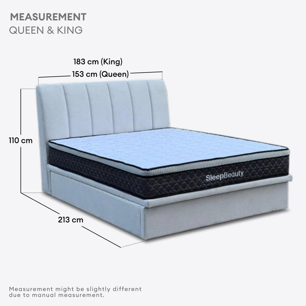 Nuvia King/Queen Hydraulic Storage Bedframe | 162-11