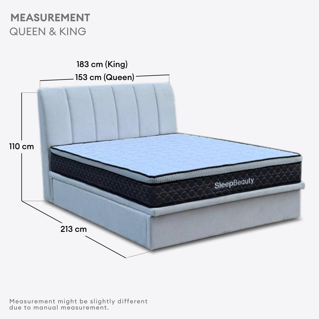 Nuvia King/Queen Hydraulic Storage Bedframe | 162-11