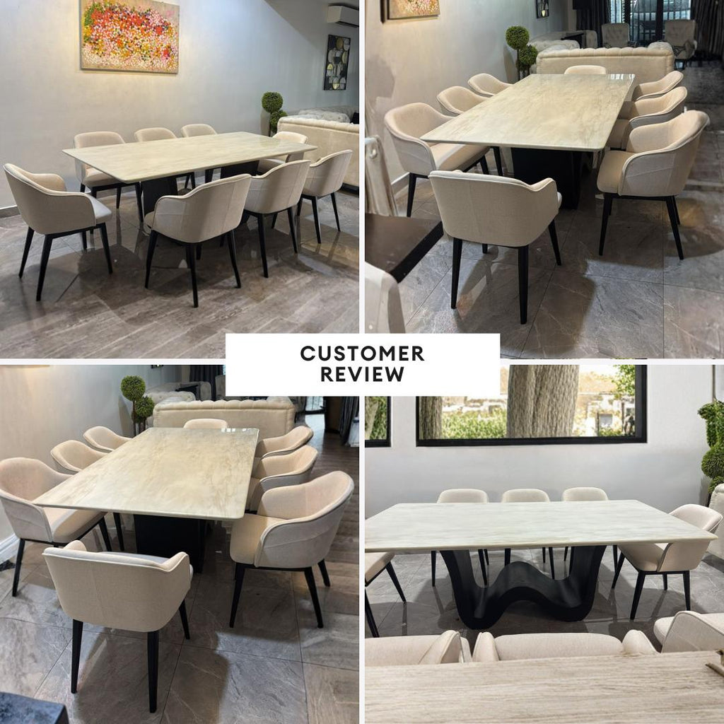 Bellagio 6/8s Marble Dining Set | 126-13