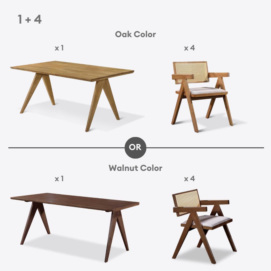 Crafts 4/6/8s Wooden Dining Set | 156-45