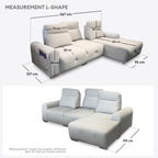 Astral Pushback L-Shape Sofa | 108-41