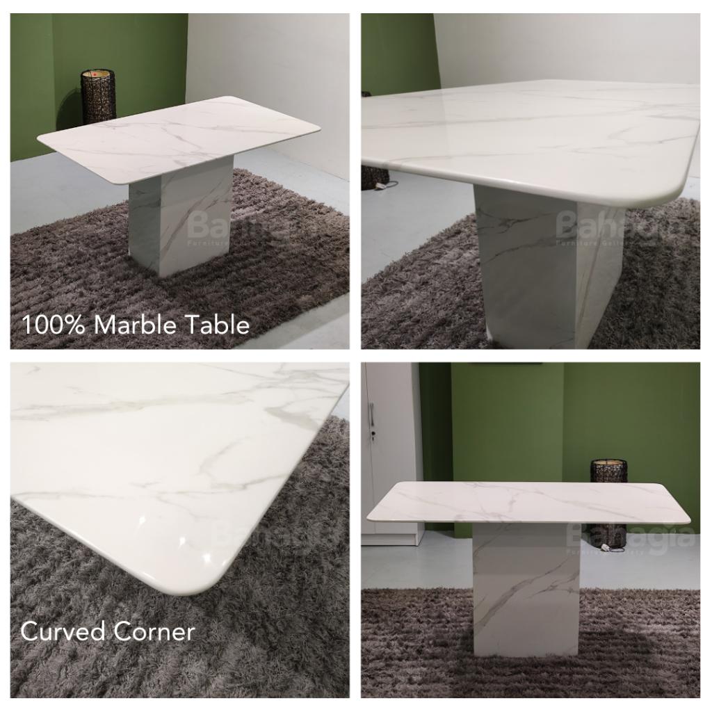 Linea 6s Marble Dining Set | B 96-16