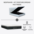 Nuvia King/Queen Hydraulic Storage Bedframe | 162-11