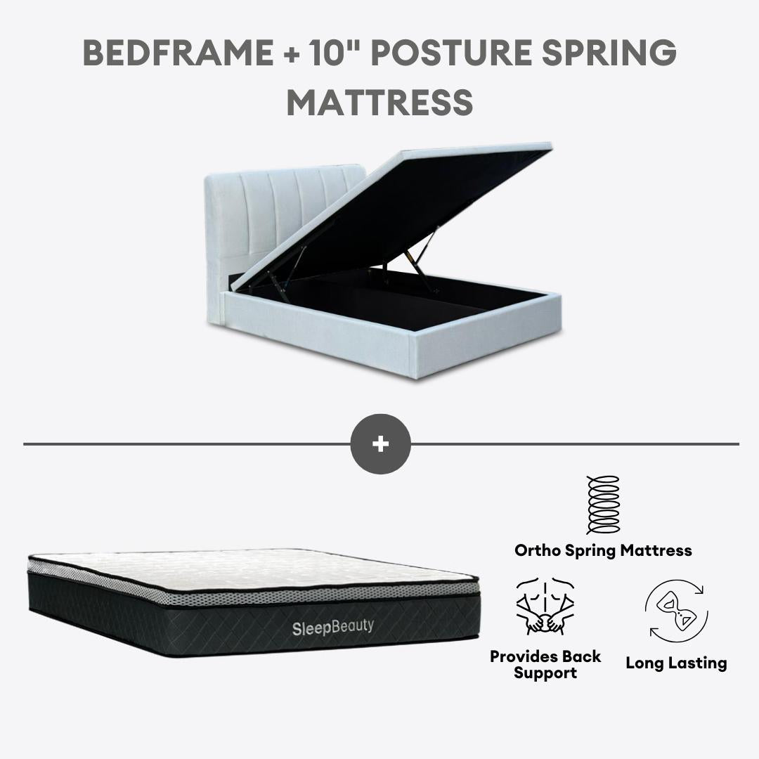 Nuvia King/Queen Hydraulic Storage Bedframe | 162-11