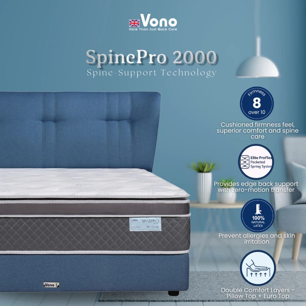 Vono SpinePro 2000 Mattress (Tilam Vono)