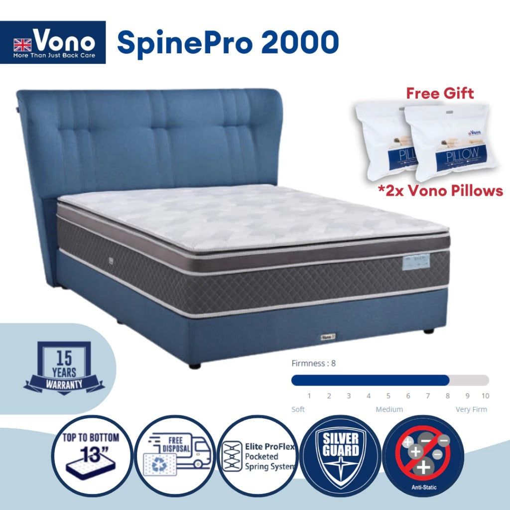 Vono SpinePro 2000 Mattress (Tilam Vono)